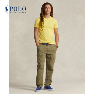 Polo Ralph Lauren 拉夫劳伦 男装 24春修身版棉平纹针织T恤RL18083 700-绿洲黄 XS
