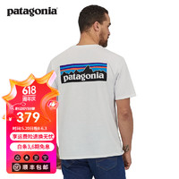 Patagonia P-6 Logo混紡棉休閑潮流戶外透氣T恤 38504 WHIL