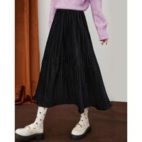 【热卖】色简约设计休闲宽松半身裙显瘦