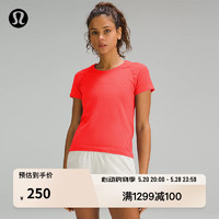 lululemon 丨Swiftly Tech 女士运动短袖 T 恤 2.0 *Race 透气 LW3DZBS 炽热红/炽热红 4