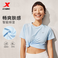 XTEP 特步 速干T恤女2024夏季吸湿抗菌健身训练休闲短袖