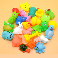 动物搪胶洗澡玩具 10款小动物