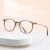 Erilles 圆框tr时尚7g眼镜框 冷茶色 +161非球面镜片