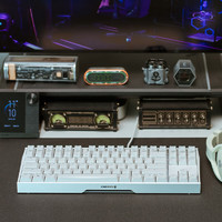 CHERRY 樱桃 MX3.0S TKL机械键盘87键有线游戏电竞办公笔记本客制化键线分离键盘 皓月白 无光 茶轴
