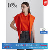 BLUE ERDOS 100%山羊绒围巾披肩女23早秋三角巾围巾B236R0006 橘红 160cmX50cm