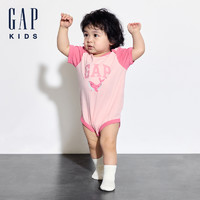 Gap 盖璞 婴儿撞色短袖连体衣