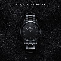 百亿补贴：Daniel Wellington dw手表女小黑瓷28mm冷淡风陶瓷表简约潮流丹尼尔惠灵顿品牌正品