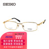 SEIKO 精工 全框钛材轻型商务时尚男镜框HC1006 01金 依视路钻晶A4-1.67现片