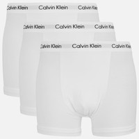 卡尔文·克莱恩 Calvin Klein 男士棉质弹力平角裤 3条装 白色