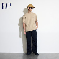 Gap 盖璞 男女装2024夏季新款纯色百搭短袖T恤情侣装