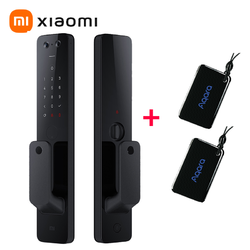 Xiaomi 小米 MI 小米 [免费安装]小米全自动智能门锁pro猫眼门锁米家家用电子锁推拉式防盗门锁指纹锁密码锁C级锁芯+智能门锁NFC卡两张