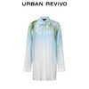 URBAN REVIVO 女装松弛感艺术印花超宽松长袖衬衫 UWG240139