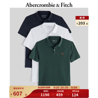 Abercrombie & Fitch 小麋鹿通勤短袖polo衫3件装 KI124-4014