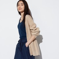 UNIQLO 优衣库 女装花式RELACO七分裤/宽腿阔腿裤居家休闲466033