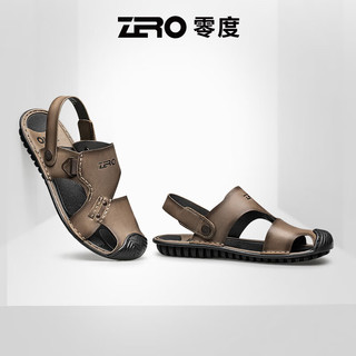 零度Zero凉鞋男2024夏季透气舒适沙滩鞋轻户外防滑凉鞋 灰色 41
