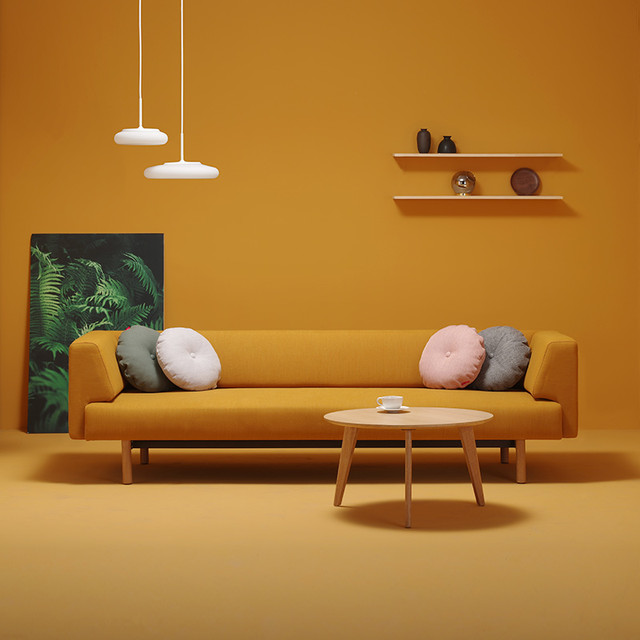 INNOVATIONLIVING 依诺维绅 丹麦原创现代北欧简约三人位布艺沙发 经济小户型客厅沙发艾博尔