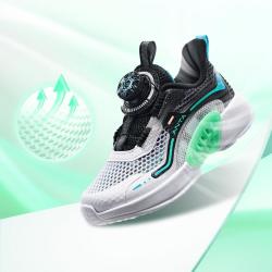 加补5元anta安踏男童鞋旋钮扣跑步鞋