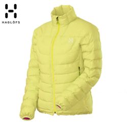 hagl00fs火柴棍haglofs户外女防泼水轻质保暖耐磨鹅绒羽绒服红色