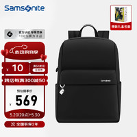 Samsonite 新秀丽 双肩包电脑包13英寸女背包学生书包通勤商务休闲旅行 TU4 黑色