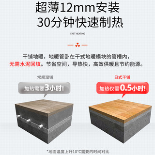 能率（NORITZ）日式干铺地暖片天然气壁挂炉全套地暖片采暖洗浴两用采暖系统 150㎡以下  单平价格