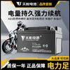 天能摩托车电瓶蓄电池12v原装踏板车雅马哈天剑125弯梁车通用电池