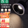 雷士照明 雷士（NVC）LED精品射灯嵌入式天花灯家用客厅过道超薄款黑色7瓦暖白