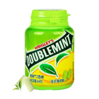 DOUBLEMINT 绿箭 口香糖40粒64g*4薄荷味+绿茶味 64g 4瓶 口香糖