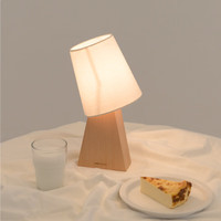 belaDESIGN 本来设计 台灯床头灯卧室北欧复古装饰日式小夜灯可调光免费刻字 芝士台灯A-标准款