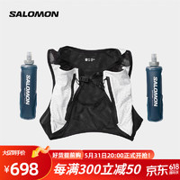 salomon 萨洛蒙 男女款 户外运动轻量透气徒步登山跑步水袋背包 PULSE 2 SET 白色 C21587 L