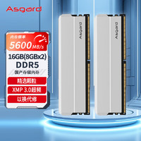 Asgard 阿斯加特 16GB(8GBx2)套装 DDR5 5600 台式机内存 海拉系列