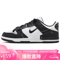NIKE 耐克 板鞋女缓震DUNK LOW DISRUPT 2熊猫鞋DV4024-002黑白37.5