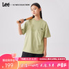 Lee儿童圆领短袖T恤2024夏季男女童纯棉散步狗狗前胸印花上衣童装