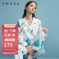 嫚熙（EMXEE）夏季月子服睡衣怀孕期家居服套装 南极科考队【无哺乳口】 S