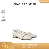 CHARLES & KEITH CHARLES＆KEITH春夏女鞋CK1-60580198金属方头乐福鞋