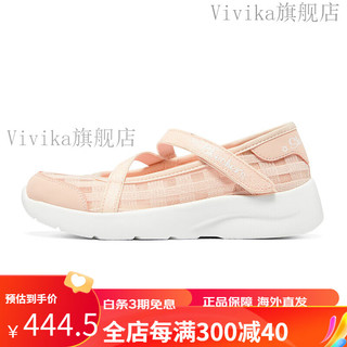 斯凯奇（Skechers）Skechers斯凯奇玛丽珍女童鞋夏季时尚软底网面儿童凉鞋女孩公主鞋 浅粉色/LTPK 37码