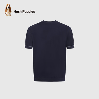 Hush Puppies暇步士男装夏季舒适休闲透气短袖圆领衫