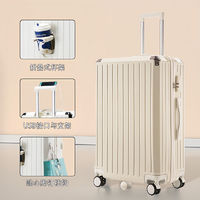 OZUKO SOO（箱包） 新款多功能行李箱坚固耐用大容量旅行箱学生轻便密码拉杆箱登机箱