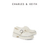 CHARLES & KEITH CHARLES&KEITH秋季女鞋CK1-70380957女士方头厚底乐福鞋