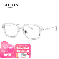 暴龙（BOLON）眼镜近视光学镜眼镜框可配度数 BH6010B90框+优可视变色1.60 B90-银色|透明