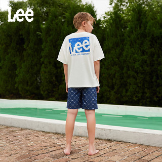 Lee儿童沙滩游泳裤2024男童贴身感知柔软二层保护短裤童装 120cm