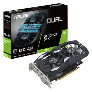 ASUS 华硕 TUF GTX 1650 O4GD6 显卡 4GB 黑色