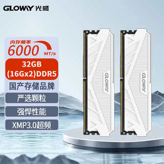 32GB(16GBx2)套装 DDR5 6000 台式机内存条 