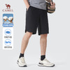 CAMEL 骆驼 男装重磅休闲短裤男夏季宽松直筒针织透气运动跑步五分裤子