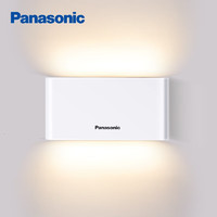 Panasonic 松下 壁灯床头床头灯房间壁灯卧室客厅楼梯中式极简楼梯壁灯照明墙灯 长方形 白色 HHBQ1004W
