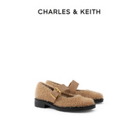 CHARLES & KEITH CHARLES&KEITH;春夏女鞋SL1-71720101女士绒面宽绊带玛丽珍鞋女鞋
