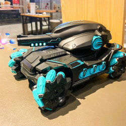 btracer儿童手势感应四驱遥控对战坦克汽车玩具可开炮发射水弹越野车