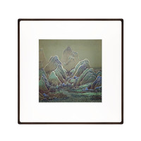 LIANJIA 恋家 黄铜金属雕刻画铜雕画《千里江山》客厅玄关过道墙面工艺画