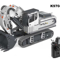 HUI NA TOYS 汇纳玩具 电动模型K970卡勃力特1/14 全合金电动遥控液压挖掘机 K970-200银色