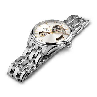 汉米尔顿（Hamilton）汉密尔顿瑞士男表机械手表 爵士开心系列镂空表盘时尚商务手表