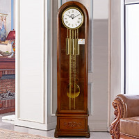 Hense 汉时 实木机械落地钟德国进口机芯座钟客厅立式报时钟表复古时钟HG168